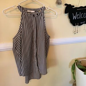 Lush Black and White Tank Top